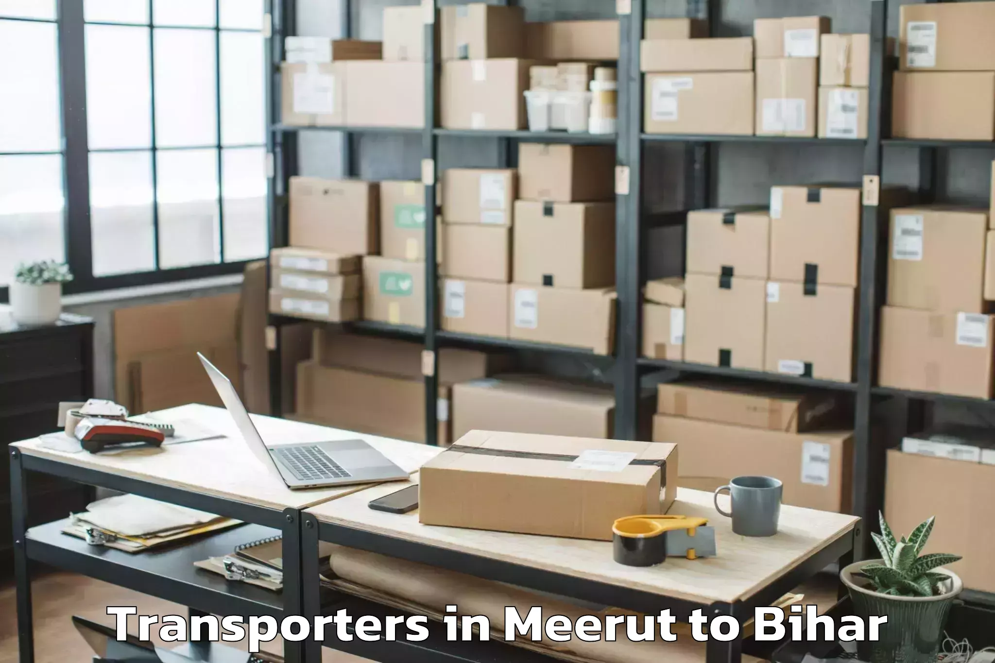 Top Meerut to Warisaliganj Transporters Available